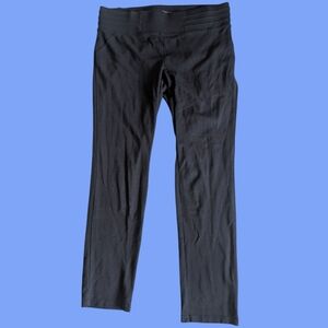 EUC One 5 One Black Leggings Pants Size Large Rayon Nylon Spandex Blend